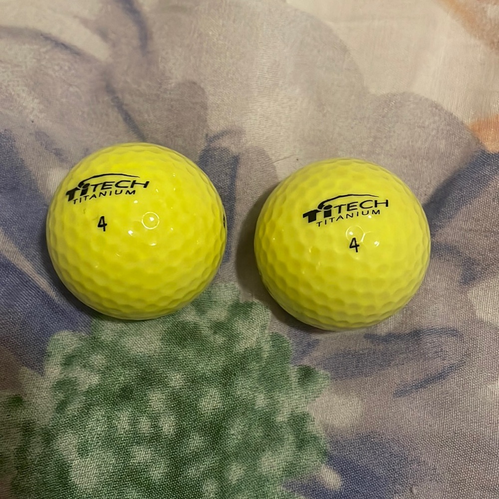 2 golf balls